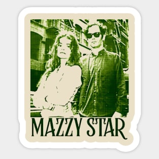 Mazzy Star Green Vintage Sticker